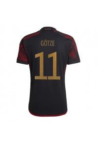 Duitsland Mario Gotze #11 Voetbaltruitje Uit tenue WK 2022 Korte Mouw